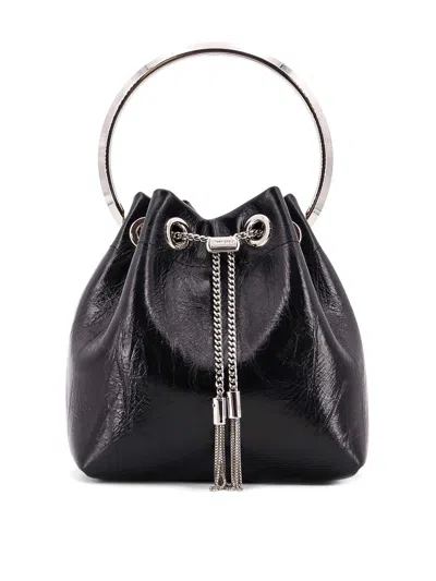 Jimmy Choo Bon Bon Bon Bon Bon In Leather In Black