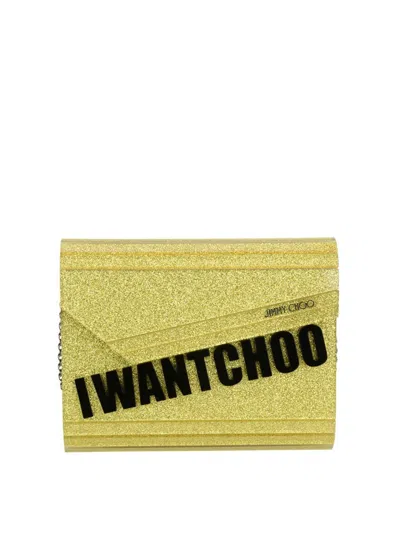Jimmy Choo Bolso Clutch - Candy In Dorado