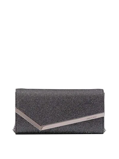 Jimmy Choo Emmie Clutch In Black