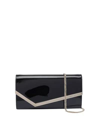 Jimmy Choo Emmie Clutches In Black