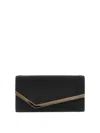 Jimmy Choo Clutch Bag Emmie In Patent Leather In Black