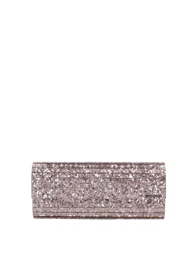 Jimmy Choo Bolso Clutch In Color Carne Y Neutral