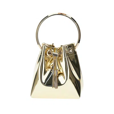 Jimmy Choo 'bon Bon' Bag In Mirrored Leather In Gold
