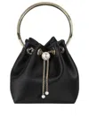 Jimmy Choo Leather Bucket Bag Chain Detail