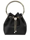 Jimmy Choo Leather Bucket Bag Chain Detail