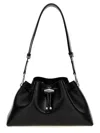 JIMMY CHOO JIMMY CHOO 'BON BON' BLACK LEATHER BAG