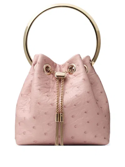 Jimmy Choo Bon Bon Bucket Bag In 粉色