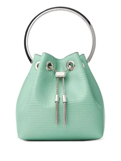 Jimmy Choo Bon Bon Bucket Bag In 绿色