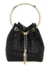 Jimmy Choo Leather Bucket Bag Metallic Handle