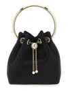Jimmy Choo Bon Bon Mini Bucket Bag In Black