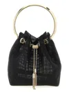 Jimmy Choo Leather Bucket Bag Metallic Handle