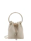 Jimmy Choo Bon Bon Bucket Bag In Neutral