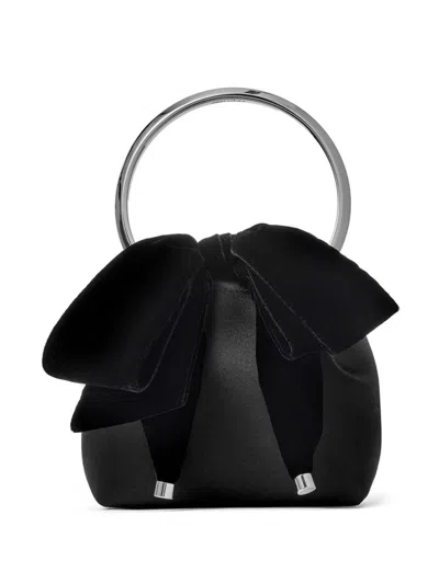 Jimmy Choo Bon Bon Bucket Bag In Black