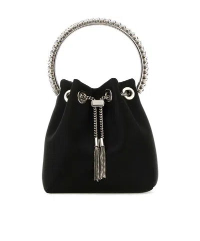 Jimmy Choo Bon Bon Bucket Bag In Red