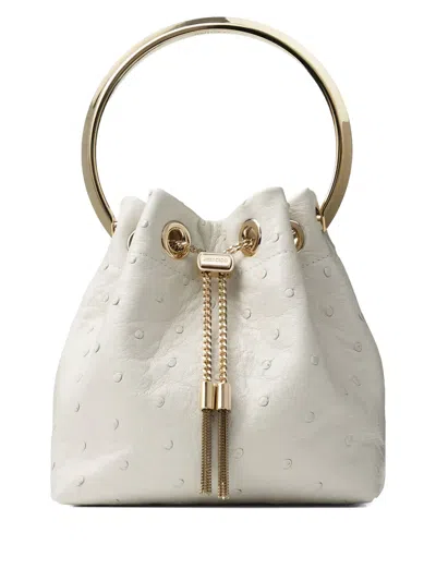 Jimmy Choo Bon Bon Bucket Bag In Neutrals