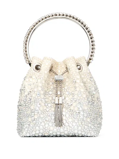 Jimmy Choo Bon Bon Bucket Bag In Neutrals