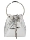 Jimmy Choo Bon Bon Bucket Bag In Silver