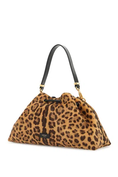 Jimmy Choo 'bon Bon Bucket E/w Handbag' In Beige
