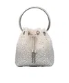 Jimmy Choo Embellished Bon Bon Top-handle Bag In White