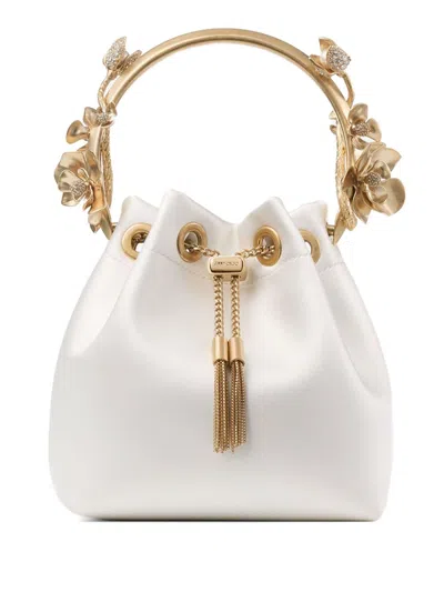 Jimmy Choo Bon Bon Clutch In Beige