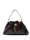 Jimmy Choo Bon Bon Croc-effect Bucket Bag In Brown