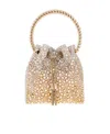 Jimmy Choo Bon Bon Hotfix Crystal Top-handle Bag In Nude