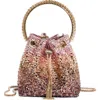 Jimmy Choo Bon Bon Drawstring Mesh Pouch