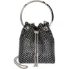Jimmy Choo Bon Bon Crystal Mesh Pouch In Multi