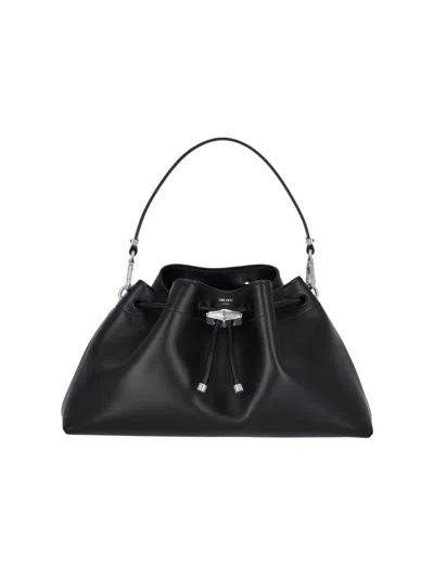 Jimmy Choo 'bon Bon East/west' Bucket Bag In Black