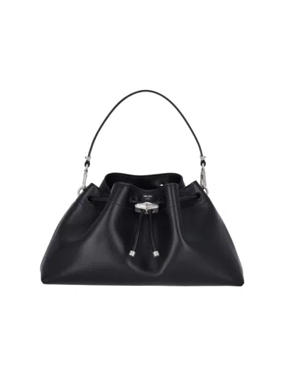 Jimmy Choo "bon Bon East/west" Bucket Bag Black