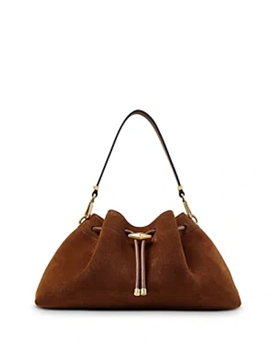 Jimmy Choo Bon Bon East/west Bucket Bag In Brown