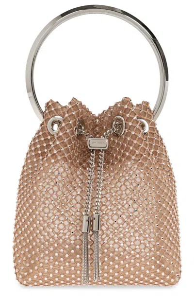 Jimmy Choo Bon Bon Tote Bag In Beige