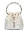 Jimmy Choo Bon Bon Embellished Top-handle Bag In Ivory