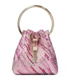 Jimmy Choo Bon Bon Embellished Top-handle Bag In Pink