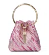Jimmy Choo Bon Bon Embellished Top-handle Bag In Pink