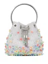 Jimmy Choo Bon Bon Floral-embellished Bucket Bag