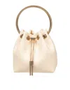 Jimmy Choo Bon Bon Fuc Snakeskin Print Leather Bag In Yellow