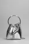 Jimmy Choo Bon Bon Micro Bucket Bag In Silver