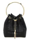 Jimmy Choo Leather Bucket Bag Metallic Handle
