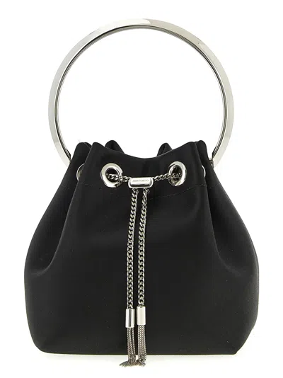 JIMMY CHOO BON BON HAND BAGS BLACK