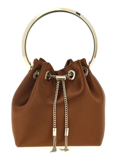 JIMMY CHOO BON BON HAND BAGS BROWN