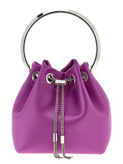 Jimmy Choo Bon Bon Hand Bags Fuchsia In Purple
