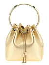 Jimmy Choo Bon Bon Hand Bags Gold In Black