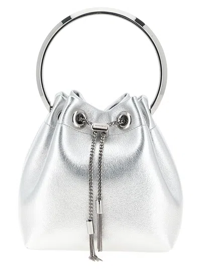Jimmy Choo Bon Bon Hand Bags Silver