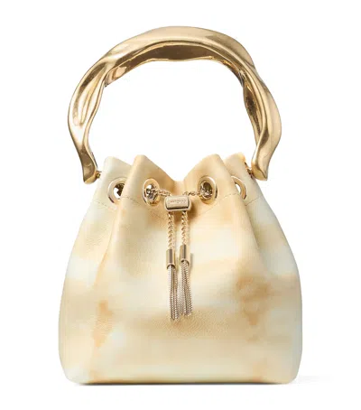 Jimmy Choo Bon Bon Lambskin Top-handle Bag In Pink