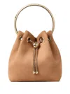 Jimmy Choo Bon Bon Leather Bucket Bag