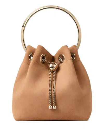 Jimmy Choo Bon Bon Leather Bucket Bag