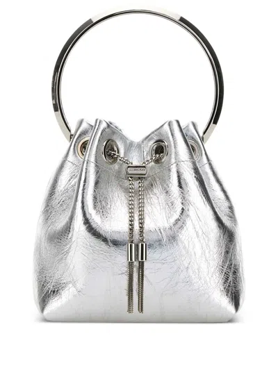 Jimmy Choo Bon Bon Leather Bucket Bag