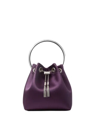 JIMMY CHOO JIMMY CHOO BON BON LEATHER BUCKET BAG