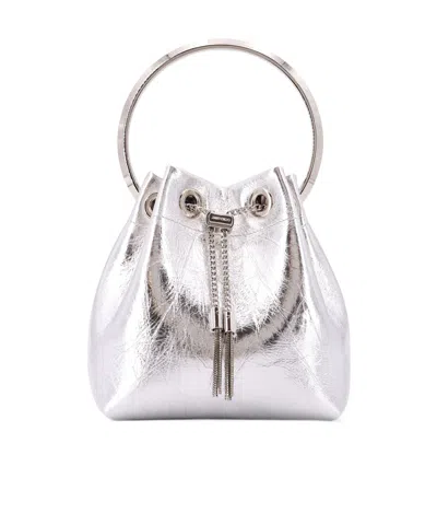 JIMMY CHOO BON BON LEATHER HANDBAG